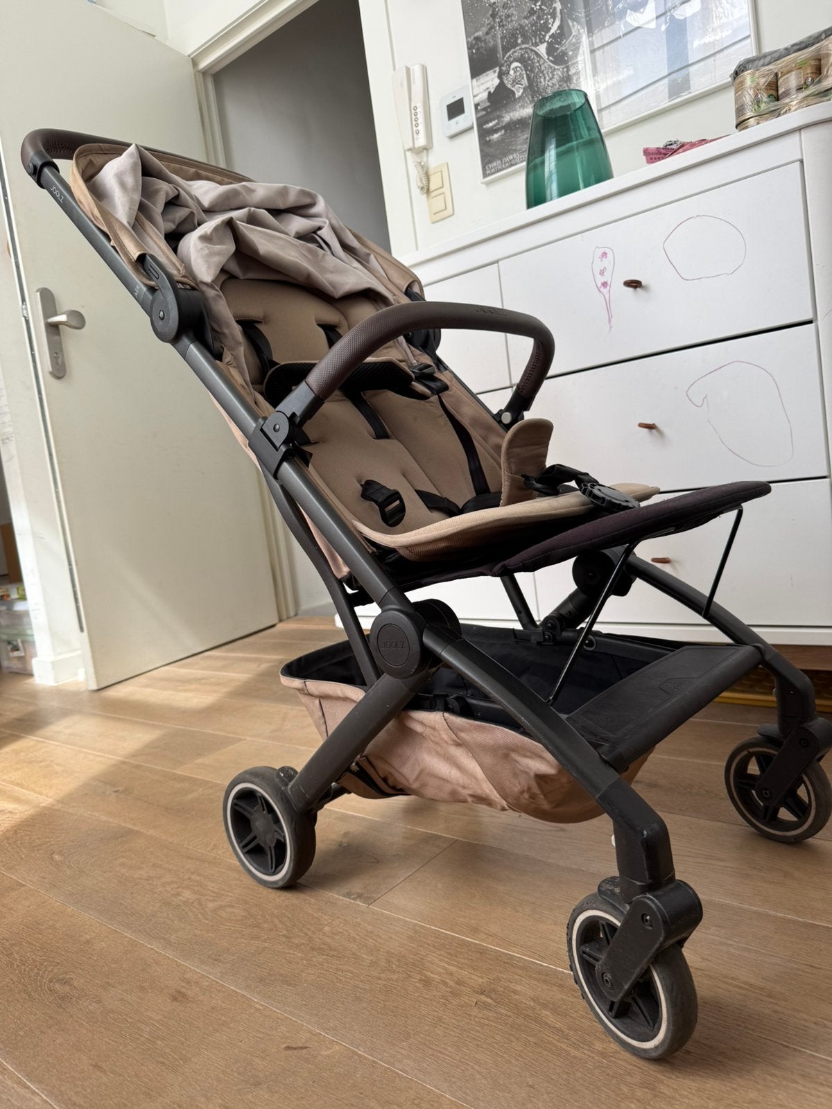 Joolz Aer+ met accessoires, kleur lovely taupe, Kinderen en Baby's, Buggy's, Gebruikt, Verstelbare rugleuning, Ophalen, Overige merken