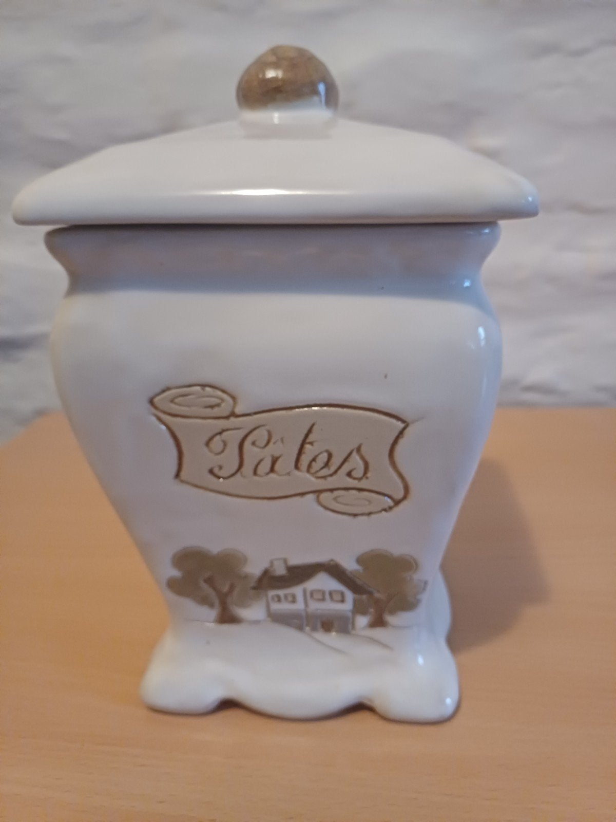 Lot de 3 pots Lardinois Sucre,pâtes,café, Maison & Meubles, Enlèvement, Poterie