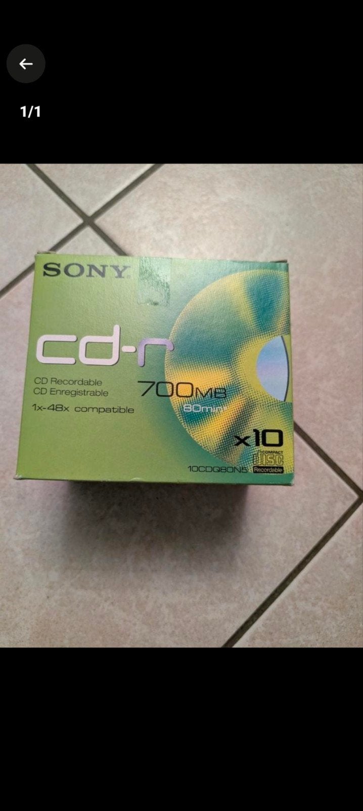SONY CD-R MB 700 nieuwe staat in verpakking, Informatique & Logiciels, Disques enregistrables, Enlèvement ou Envoi