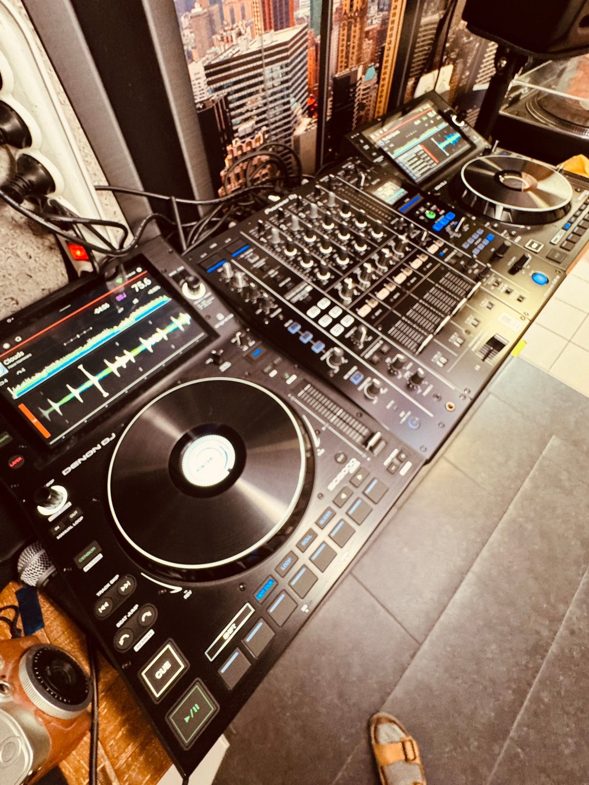 Pioneer djm A9 +2x Denon dj sc6000 prime, Audio, Tv en Foto, Professionele apparaten, Ophalen, Zo goed als nieuw, Audio
