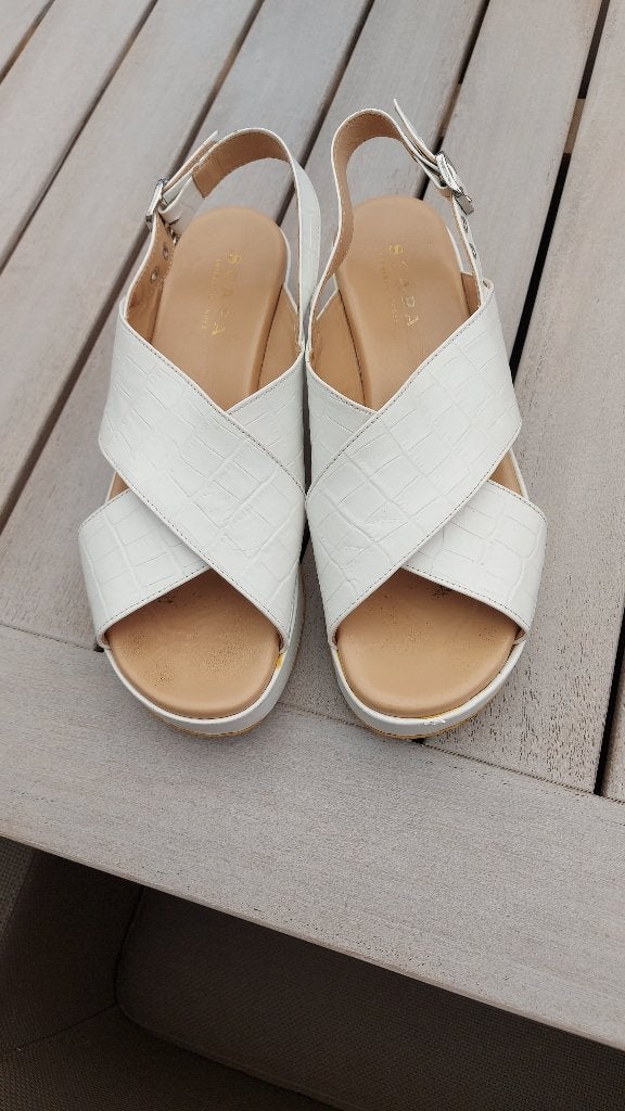 sandalen scapa maat 40, Kleding | Dames, Wit, Sandalen of Muiltjes, Zo goed als nieuw, Ophalen