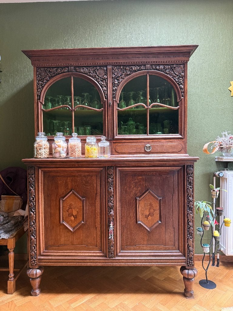 massief houten meubels in klassieke/neo-renaissance stijl, Antiek en Kunst, Antiek | Meubels | Kasten, Ophalen