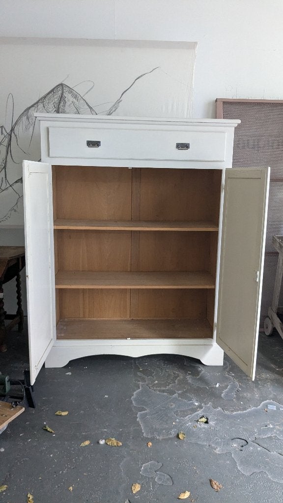 Armoire à vêtements classique en chêne massif, Klassiek, massief, antiek, 100 à 150 cm, Utilisé, Chêne