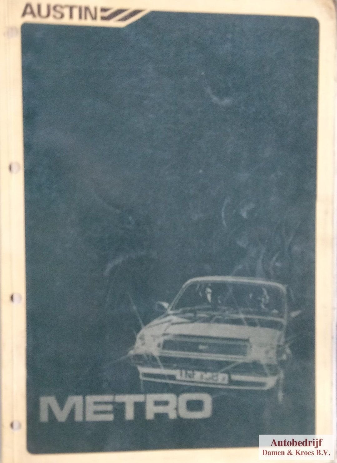 Austin Metro Reparatiehandboek AKM4888 Dutch, Enlèvement ou Envoi