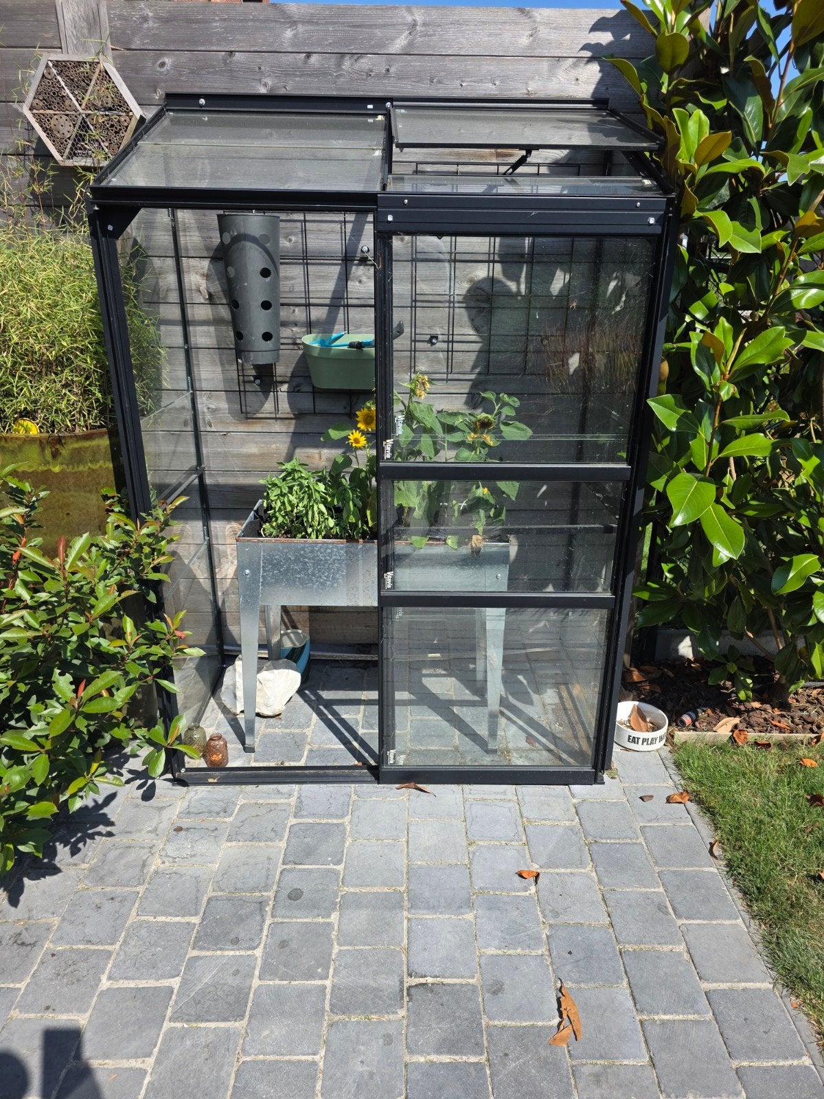 Serre met veiligheidsglas en toebehoren, Tuin en Terras, Overkappingen, Ophalen