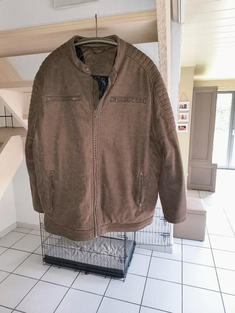 lederen jas 3 xl, Enlèvement ou Envoi, Neuf, Autres tailles, Brun
