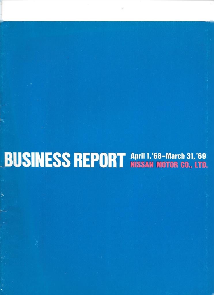 NISSAN Annual Report 1969,  1984, 1985 & 1990, Boeken, Auto's | Folders en Tijdschriften, Ophalen of Verzenden, Zo goed als nieuw