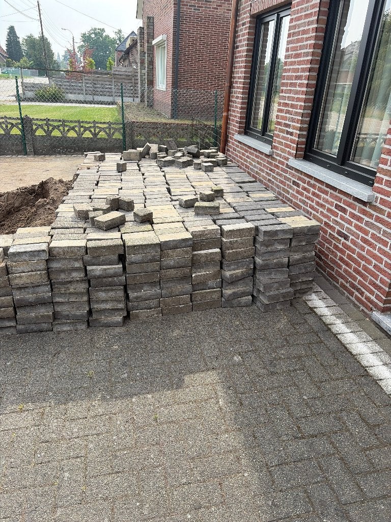 Beton klinkers, Béton, Enlèvement, Utilisé, Briques