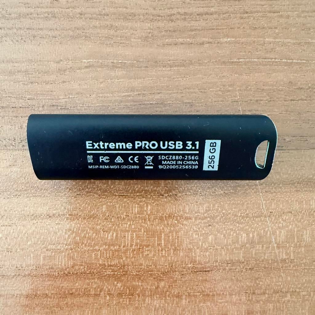 SanDisk Extreme Pro 256 Go, Enlèvement ou Envoi, Comme neuf