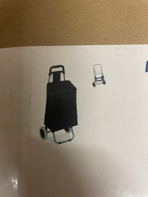 Boodschappentrolley 25L – Inklapbaar – Zwart – Op Wielen, Enlèvement ou Envoi, Neuf