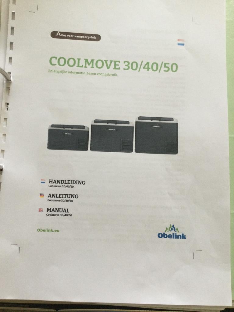 Obelink coolmove 40 compressor koelbox, Caravans en Kamperen, Ophalen, Zo goed als nieuw, Koelbox, Compressor