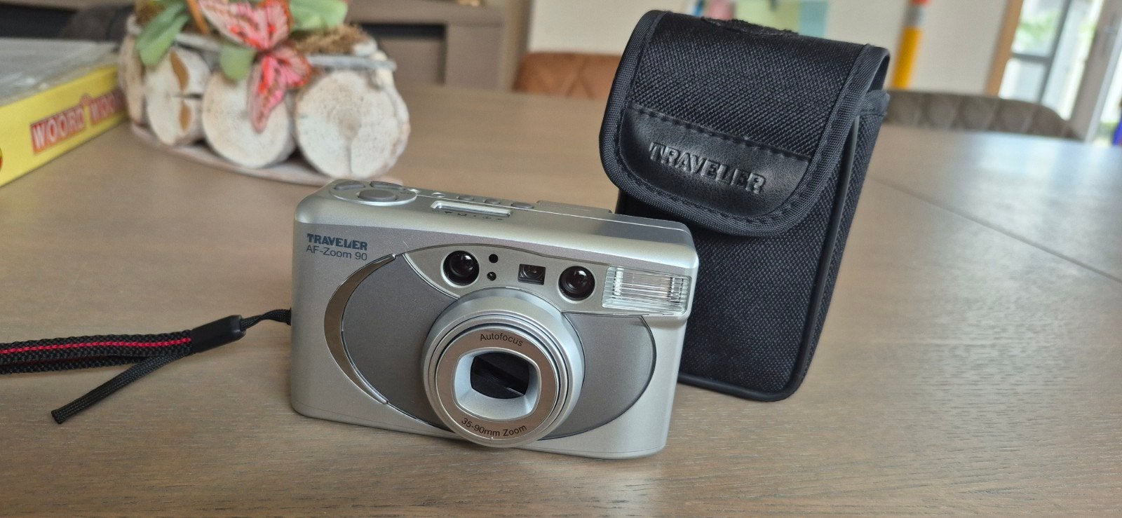 Traveler AF-Zoom 90 analoge fotocamera – Zo goed als nieuw, Audio, Tv en Foto, Fotocamera's Analoog, Ophalen of Verzenden, Zo goed als nieuw