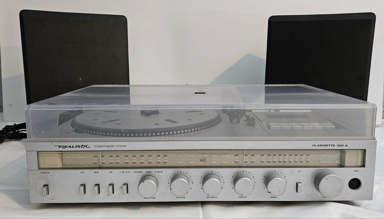 Centre Musical Vintage REALISTIC Clarinette 390 A – Platine, TV, Hi-fi & Vidéo, Enlèvement ou Envoi