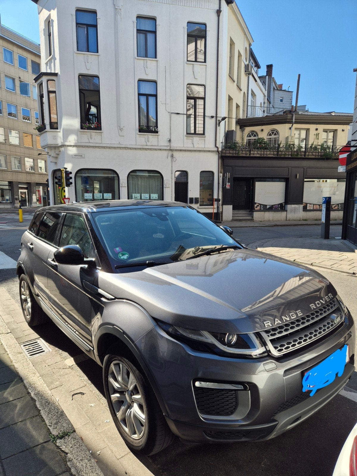 Range Rover Evoque 4X4 à vendre, Autos, Cuir, Argent ou Gris, Euro 6, Boîte manuelle