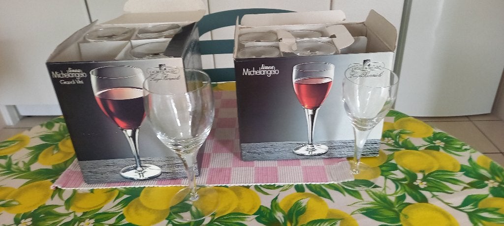 Verres à vin Bormioli, Enlèvement, Comme neuf
