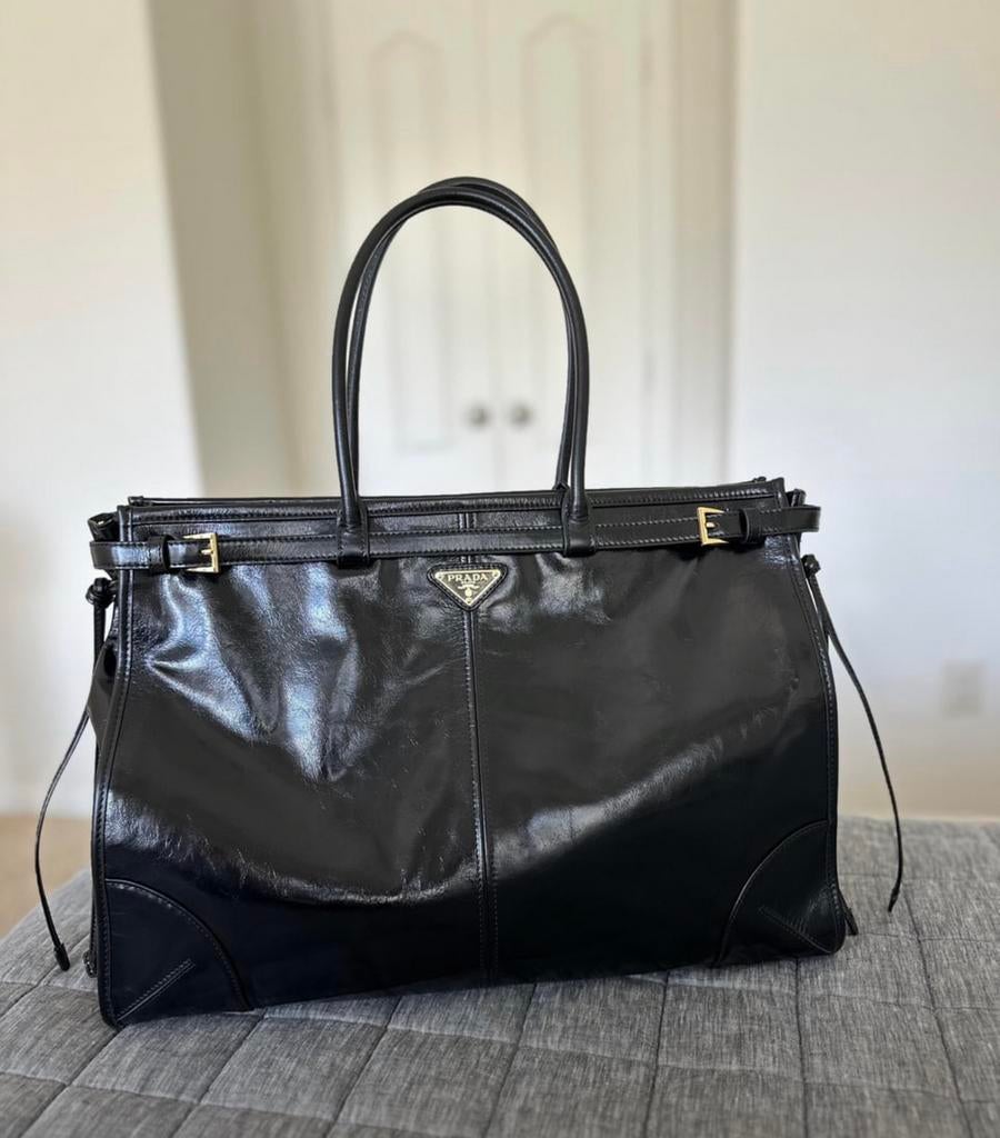 Prada Bonnie Large Tas Bag, Enlèvement ou Envoi, Comme neuf