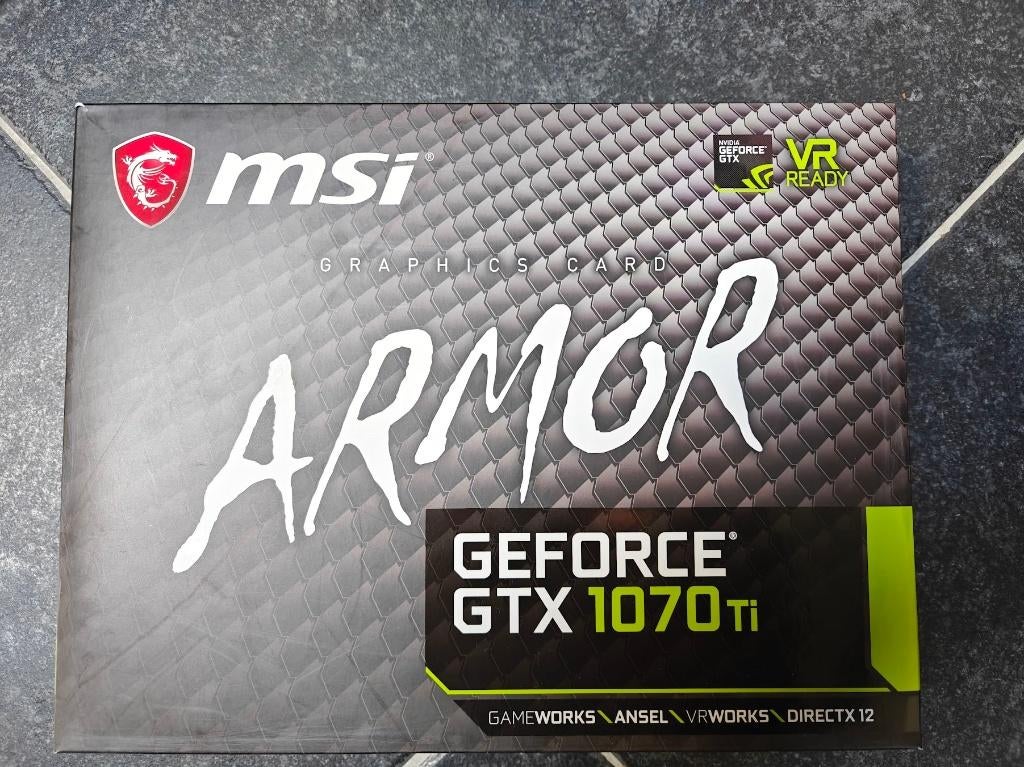MSI Geforce GTX1070Ti 8GB, Computers en Software, Videokaarten, Gebruikt, Nvidia, PCI-Express 3.0, GDDR5, HDMI, DisplayPort, DVI