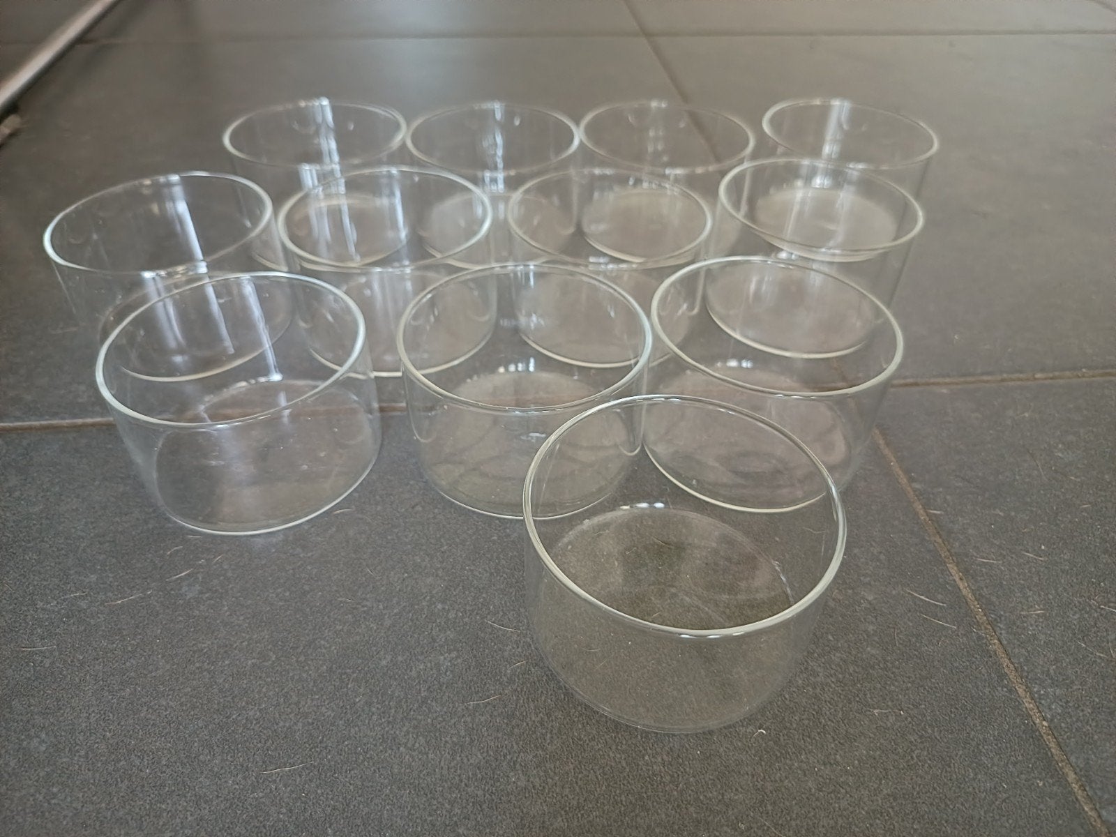Glazen dessert potjes 12 stuks, Ophalen of Verzenden