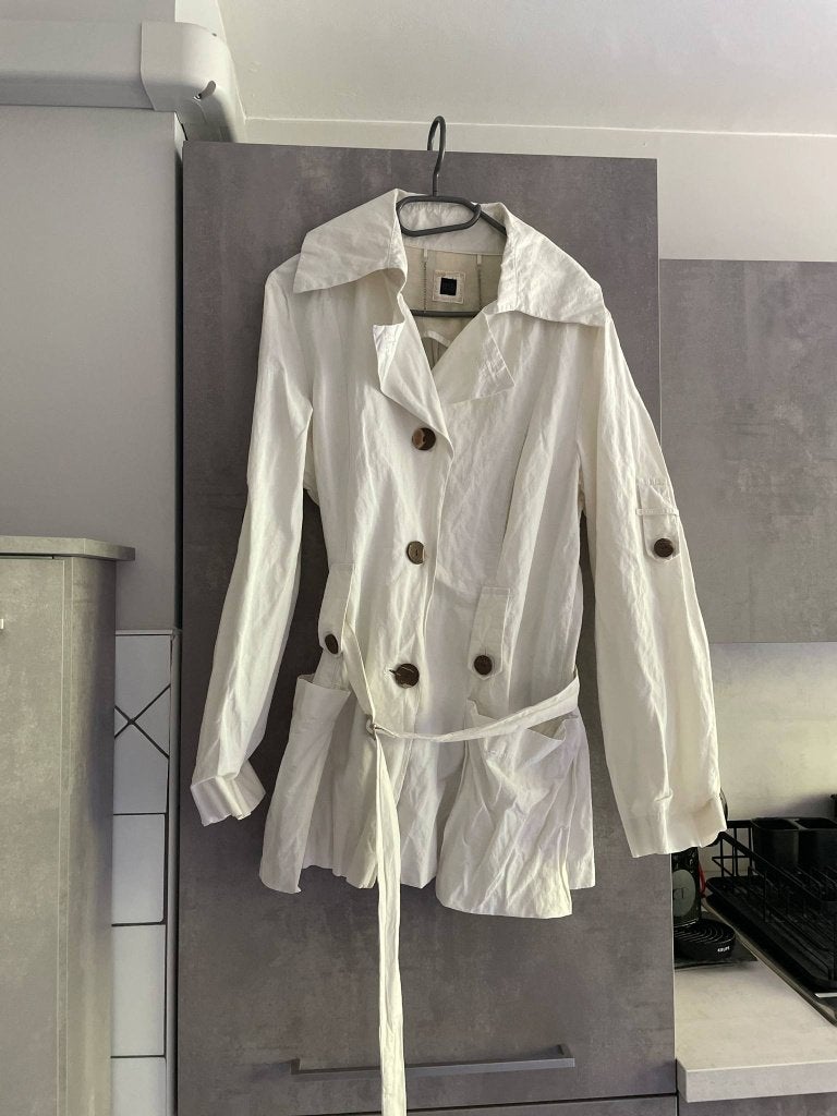 Witte jas met BSB-riem, Bsb, Ophalen of Verzenden, Nieuw, Wit
