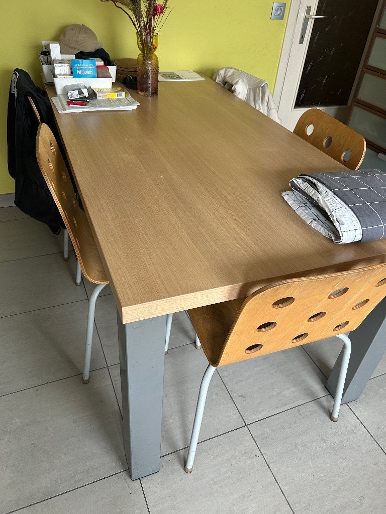 KEUKENTAFEL+6 STOELEN, Ophalen, Zo goed als nieuw