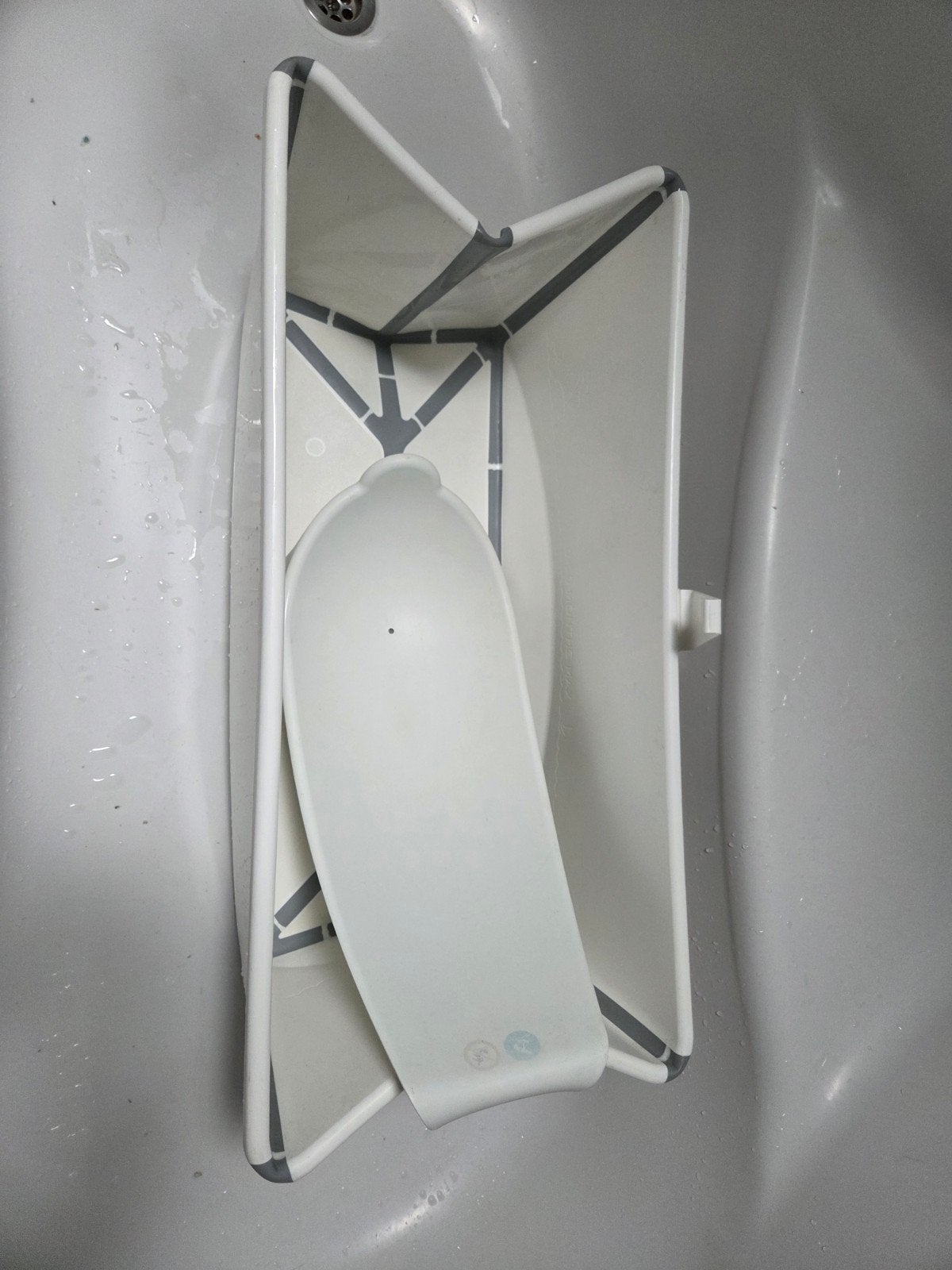 stokken babybadje, Ophalen, Badje
