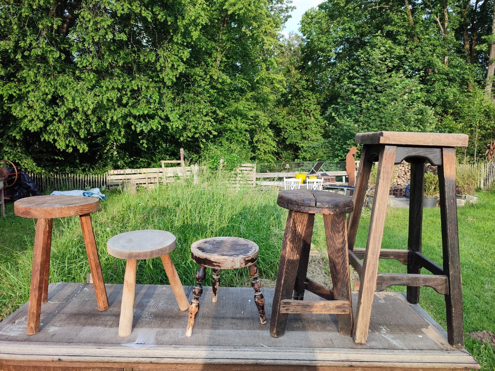 Lot de 5 Tabourets, Enlèvement