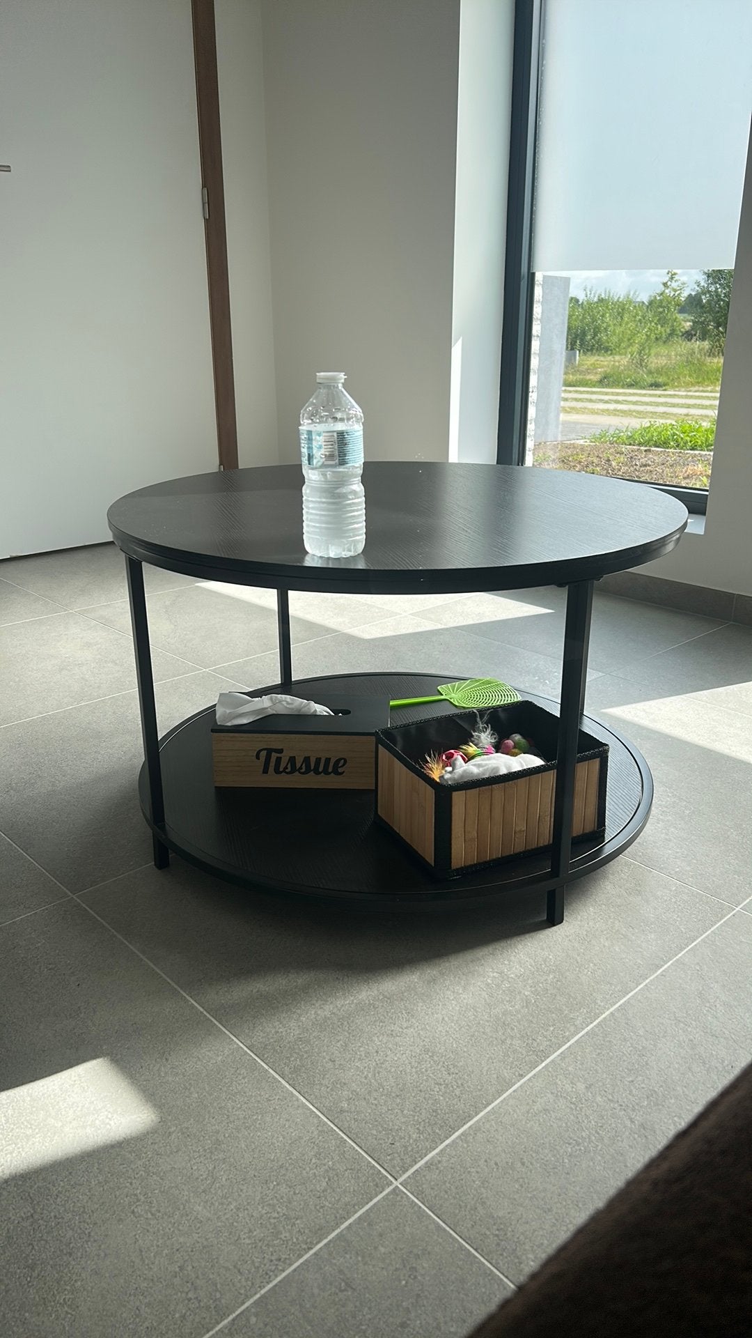 Salontafel, Huis en Inrichting, Tafels | Salontafels, Ophalen, Overige materialen, 50 tot 100 cm, Zwart