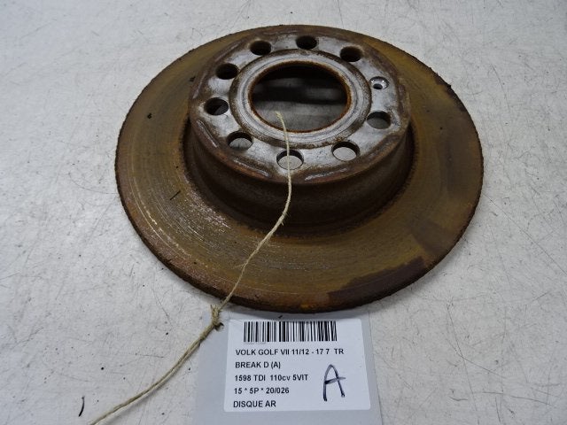 FREIN DISQUE ARRIÈRE Volkswagen Golf VII Variant (AUVV), Utilisé, Volkswagen