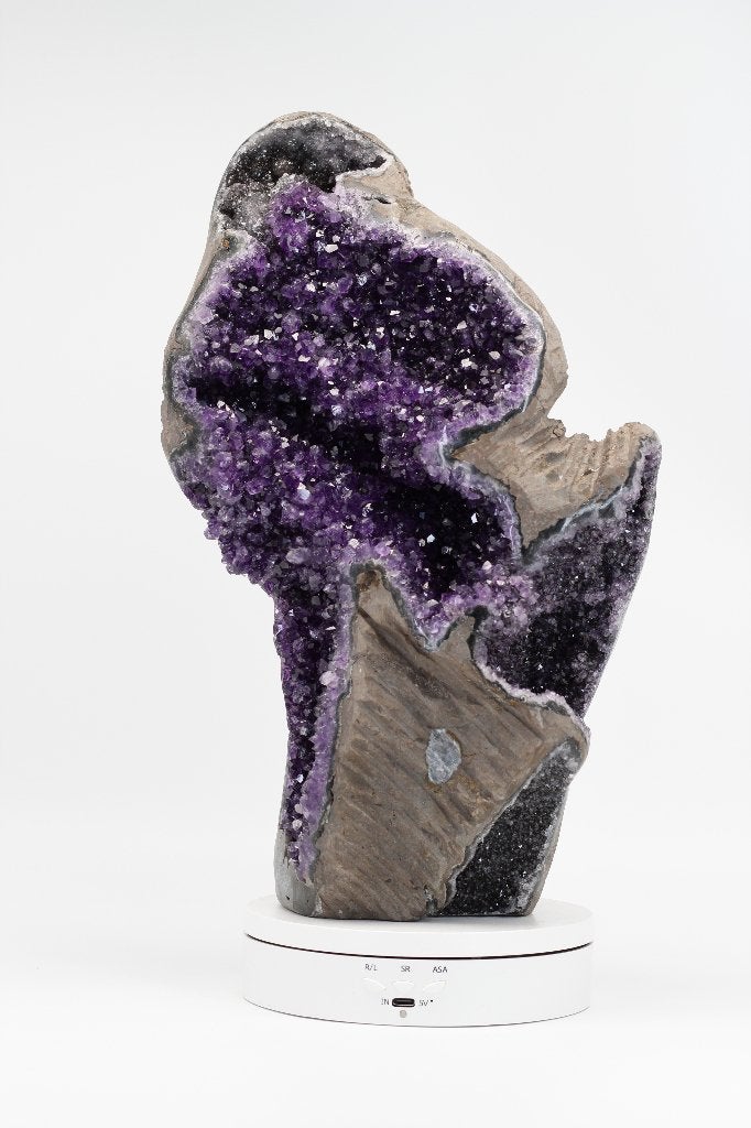 Amethist Geode Sculptuur 34cm (PR015) – Museumkwaliteit, Ophalen of Verzenden, Mineraal