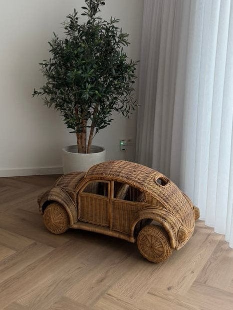 Unieke handgemaakte decoratieve auto (iconische stijl Kever), Enlèvement, Utilisé, Fait main