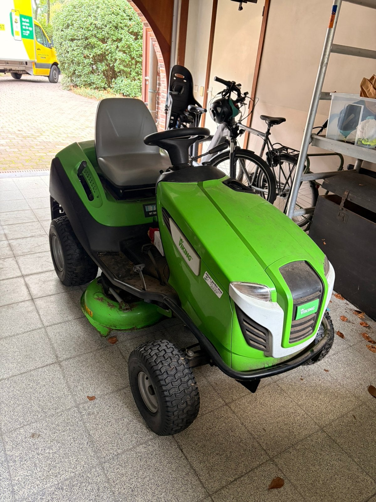 Zitmaaier viking, Tuin en Terras, Ophalen, Gebruikt, Mulchfunctie
