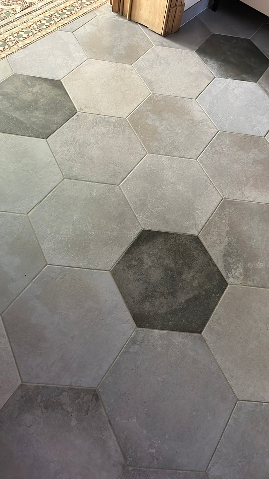 Carrelage hexagonal 3 gris 9m2, Enlèvement, Comme neuf