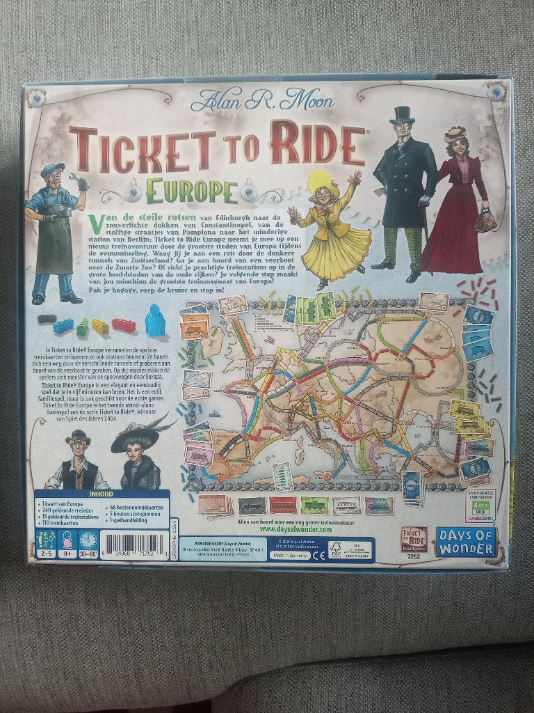 Ticket To Ride Europa, Ophalen of Verzenden, Nieuw