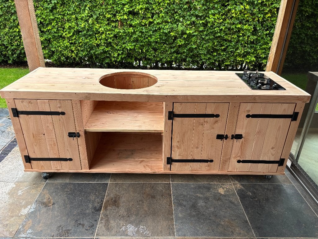 Uniek meubel, buitenkeuken van douglashout in elke maat/vorm, Ophalen, Nieuw