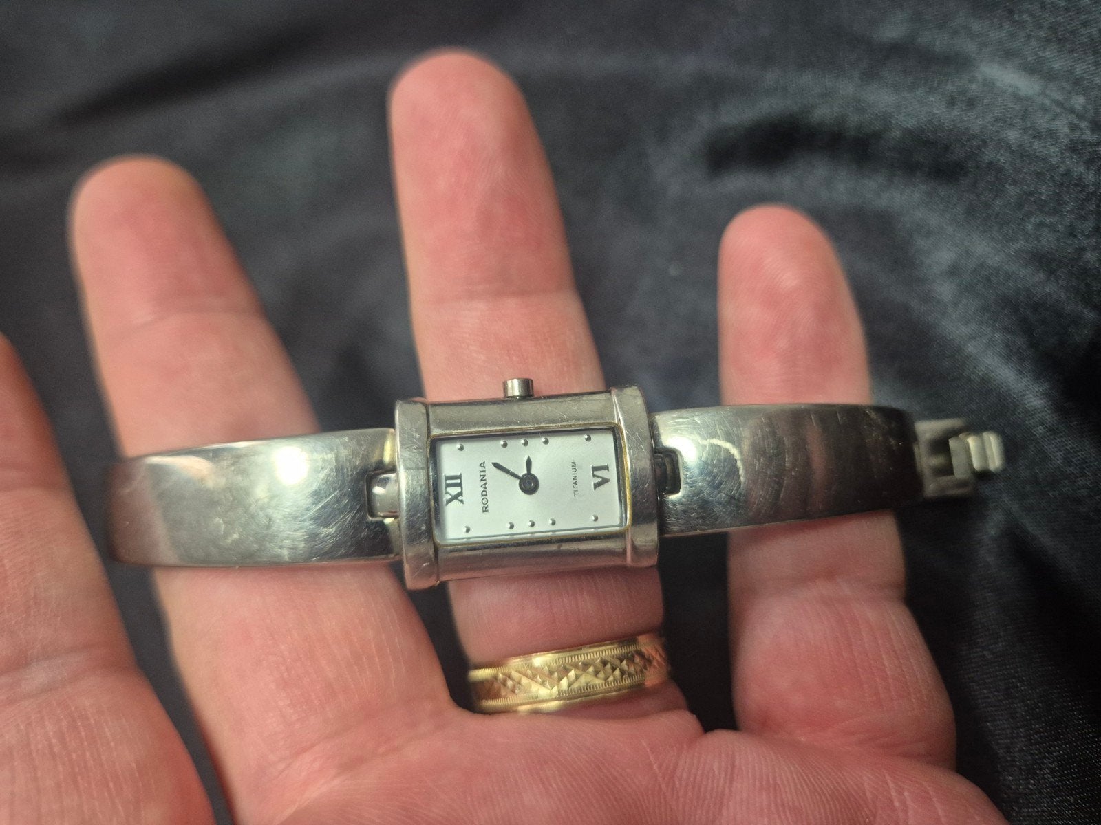 dames horloge rodaniafull titanium, Handtassen en Accessoires, Ophalen of Verzenden