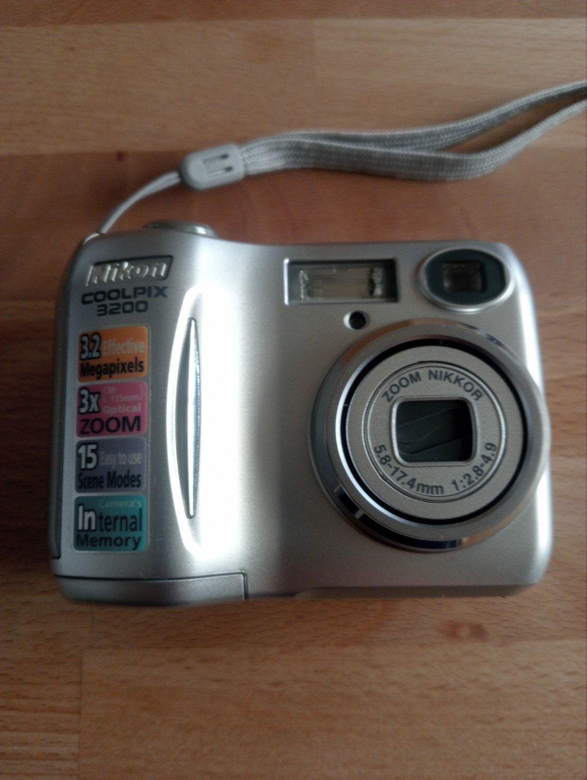 Appareil photo numérique Nikon COOLPIX 3200, Enlèvement ou Envoi, 32 mégapixels, Moins de 4 fois, Batterie