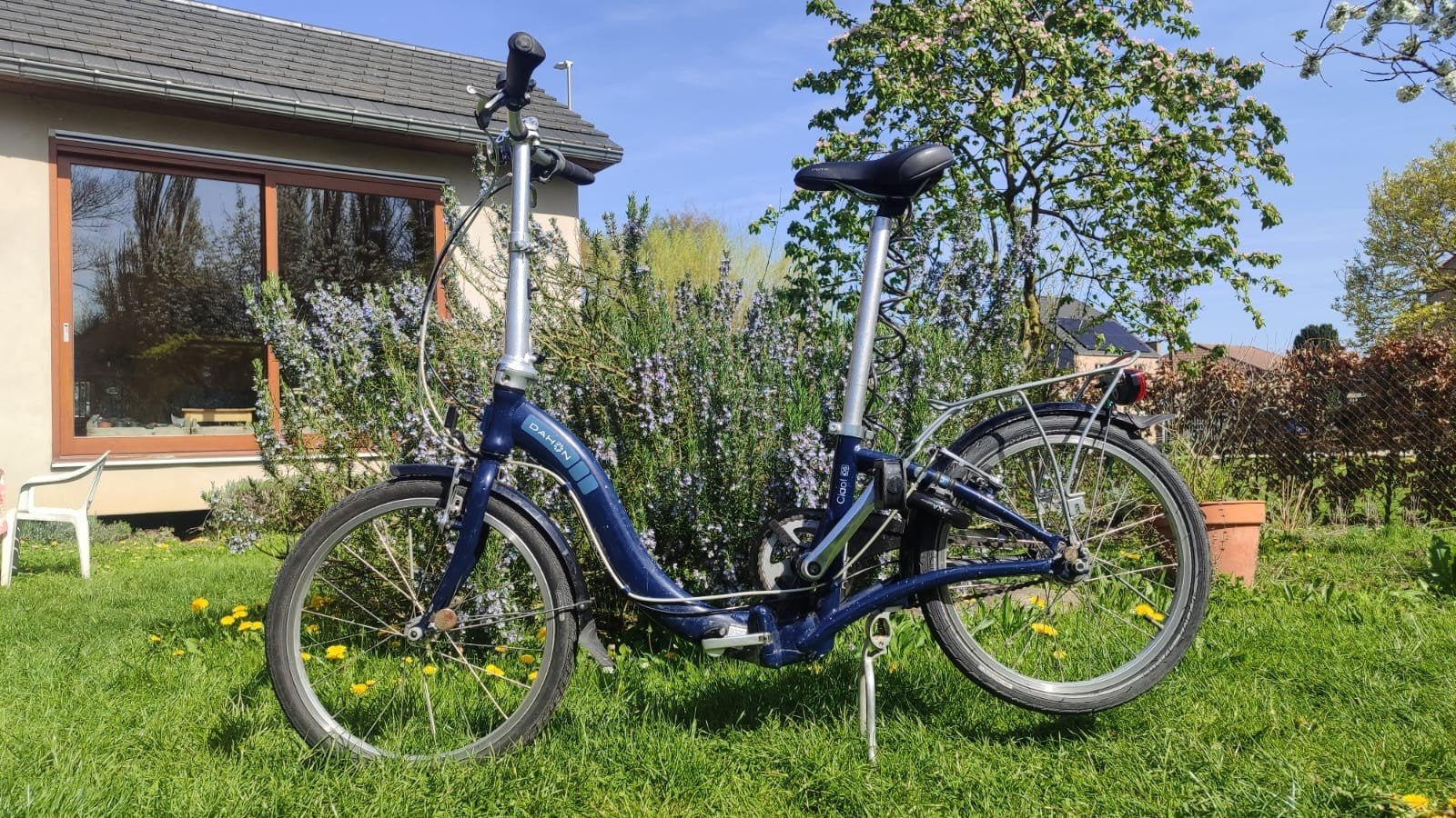 Dahon Ciao!D5 vouwfiets, Fietsen en Brommers, Fietsen | Vouwfietsen, Gebruikt, Dames, Dahon, 20 inch of meer, Totaal opvouwbaar