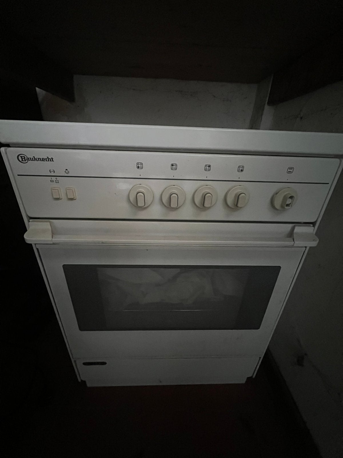 Cuisinière à gaz Bauknecht avec four à gaz, Enlèvement, Utilisé
