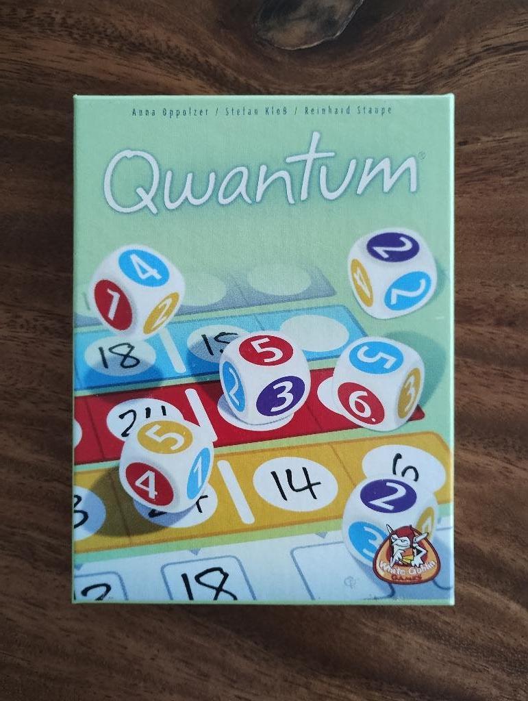 Qwantum dobbelspel, Een of twee spelers, Ophalen, Zo goed als nieuw, White Goblin Games
