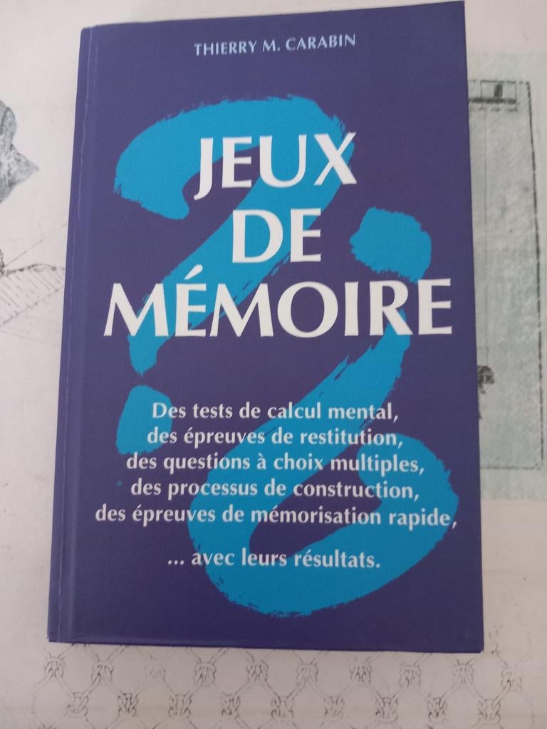 Jeux de mémoire de Thierry M. Carabin, Livres, Enlèvement ou Envoi