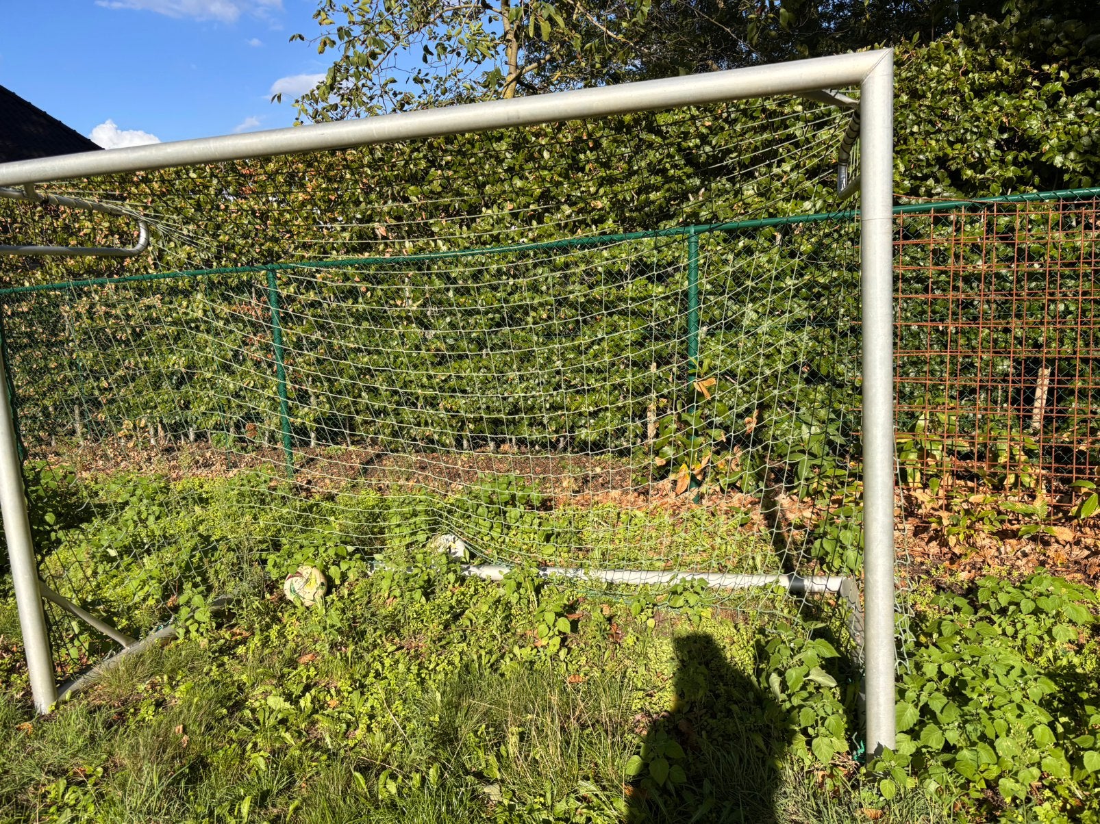 Voetbaldoel aluminium 300 x 200 cm, Ophalen, Zo goed als nieuw
