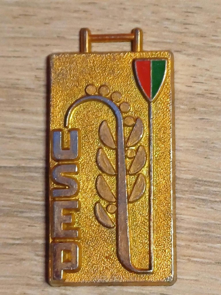 USEP Vintage medaille/badge - (70/80), Verzenden, Overige materialen