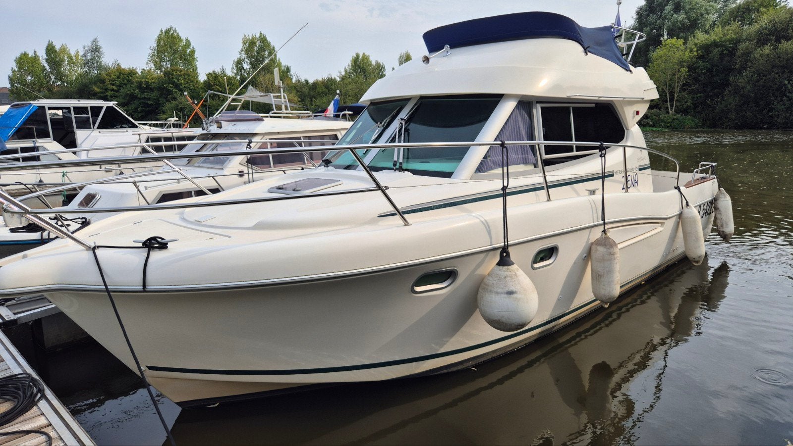 motorboot jeanneau merry fisher 925, Watersport en Boten, 10 m, 70 cm, Binnenboordmotor, Diesel