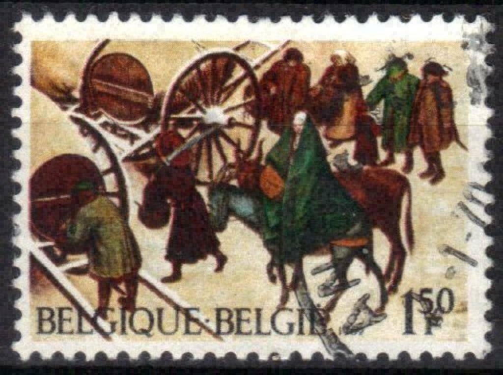 Belgie 1969 - Yvert/OBP 1517 - Kerstmis (ST), Postzegels en Munten, Verzenden, Gestempeld, Gestempeld, Kunst