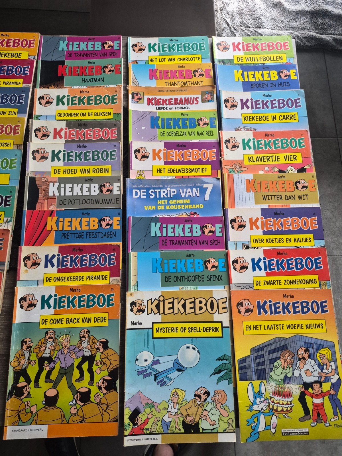 grote collectie Kiekeboe strips perfect staat, Enlèvement, Utilisé, Merho - kiekeboe