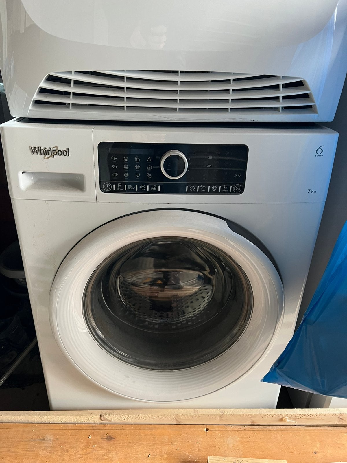 Wasmachine Whirlpool 6th sense en Droogkast Zanussi Lindo100, Ophalen, Gebruikt