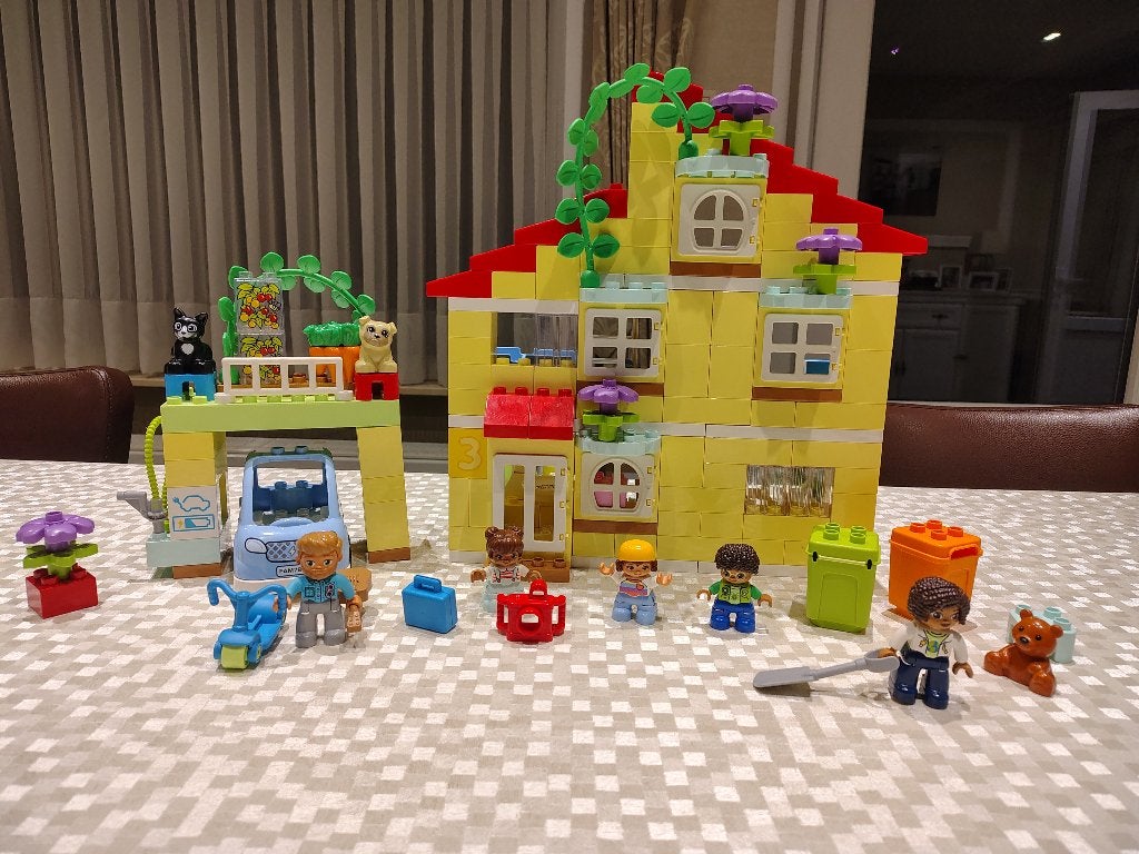 LEGO DUPLO 3-in-1 Familiehuis, Ophalen, Zo goed als nieuw, Complete set, Duplo