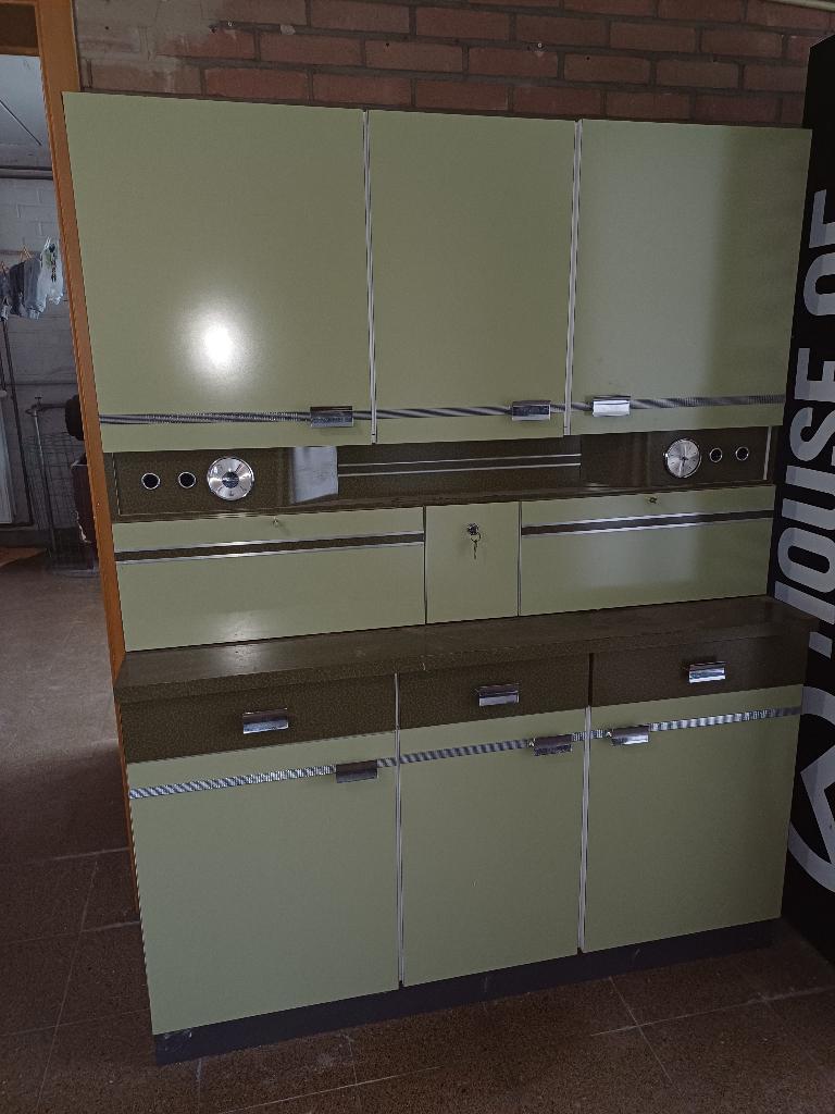 Retro kast 1950 a 1960 keuken/buffetkast, Ophalen, Gebruikt