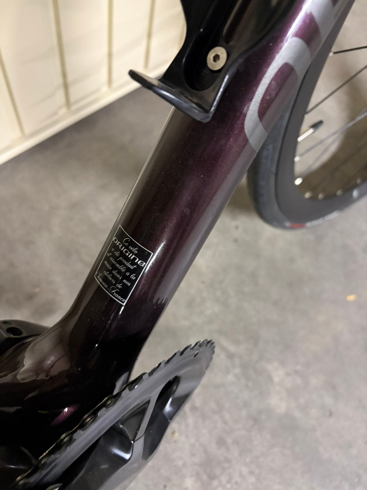 velo origine carbone, Vélos & Vélomoteurs, Enlèvement, Comme neuf