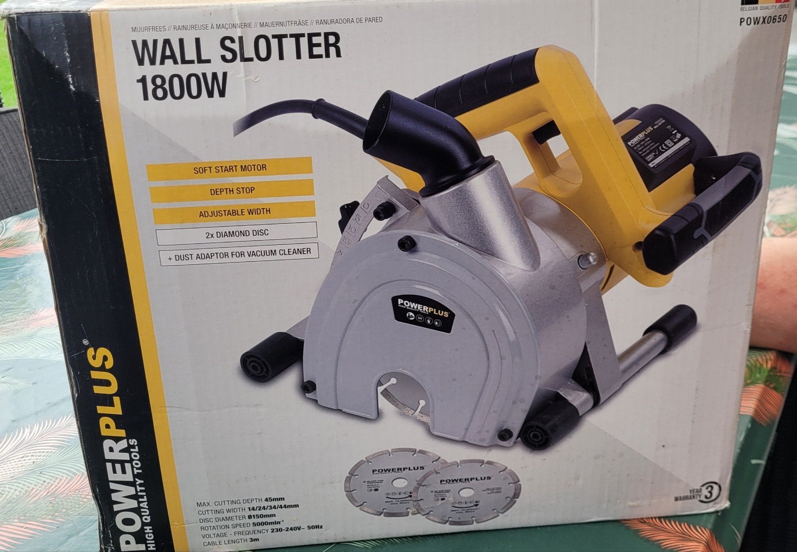 Power Plus muurfrees 1800W POW X 0650, Ophalen, Muurfrees, Zo goed als nieuw, Power Plus